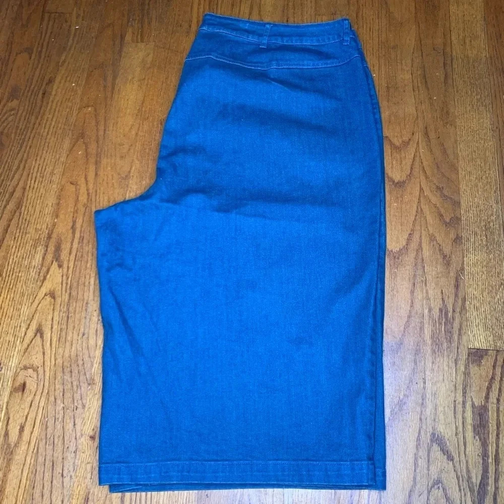 Talbots Petites Stretch Denim Capris Size 22W - Picture 2 of 2